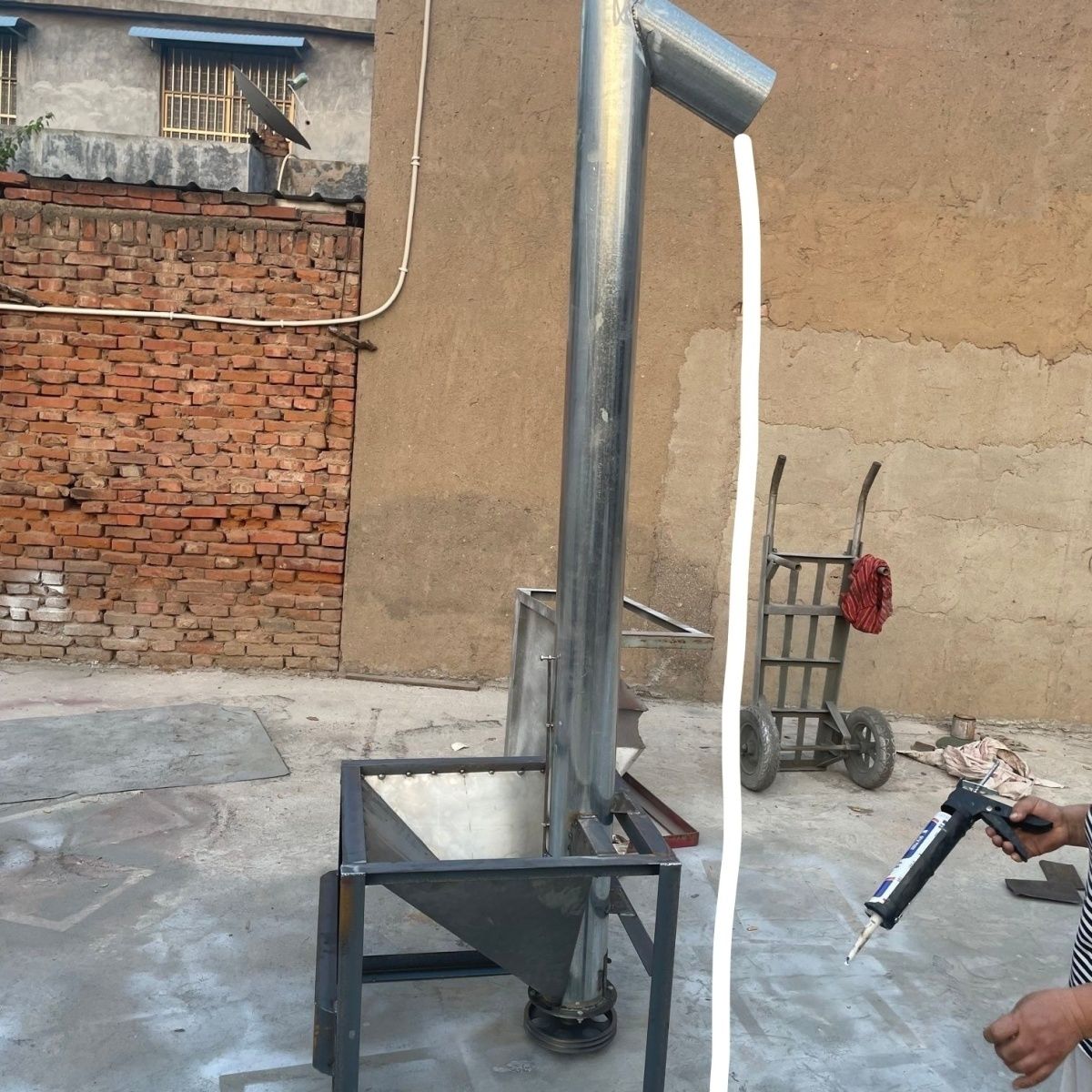 Vertical Feeder Stainless Steel Screw Conveyor Elevator for Powder, Granules, Grain, Automatic Feed