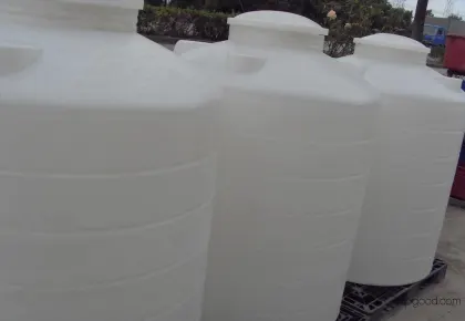 Plastic containers, available in various sizes (50L to 20000L)