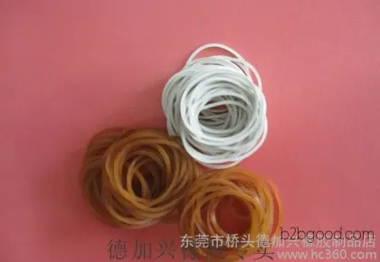Various sizes of white rubber bands, natural rubber, SGS reports, direct sales from Dongguan manufacturers