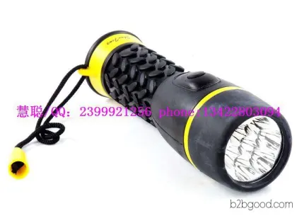 Waterproof and impact-resistant, 7-led high-lumen head, natural rubber handle, Peak 3127