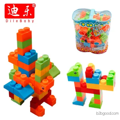 98 PCS Building Block Toys, Educational Toys for Children, Portable Bag Building Blocks, Environmentally Friendly Plastic Toys, Building Block Toys, Children's Toy Wholesale, Intellectual Toys, Bagged
