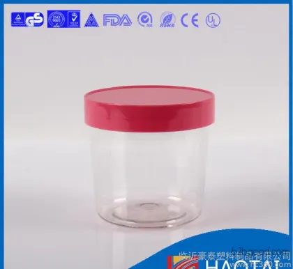 HaoTai Plastic Bottle Food Packaging Jar 500ml Dry Fruits Candy Snack Food Grain Mix Jar
