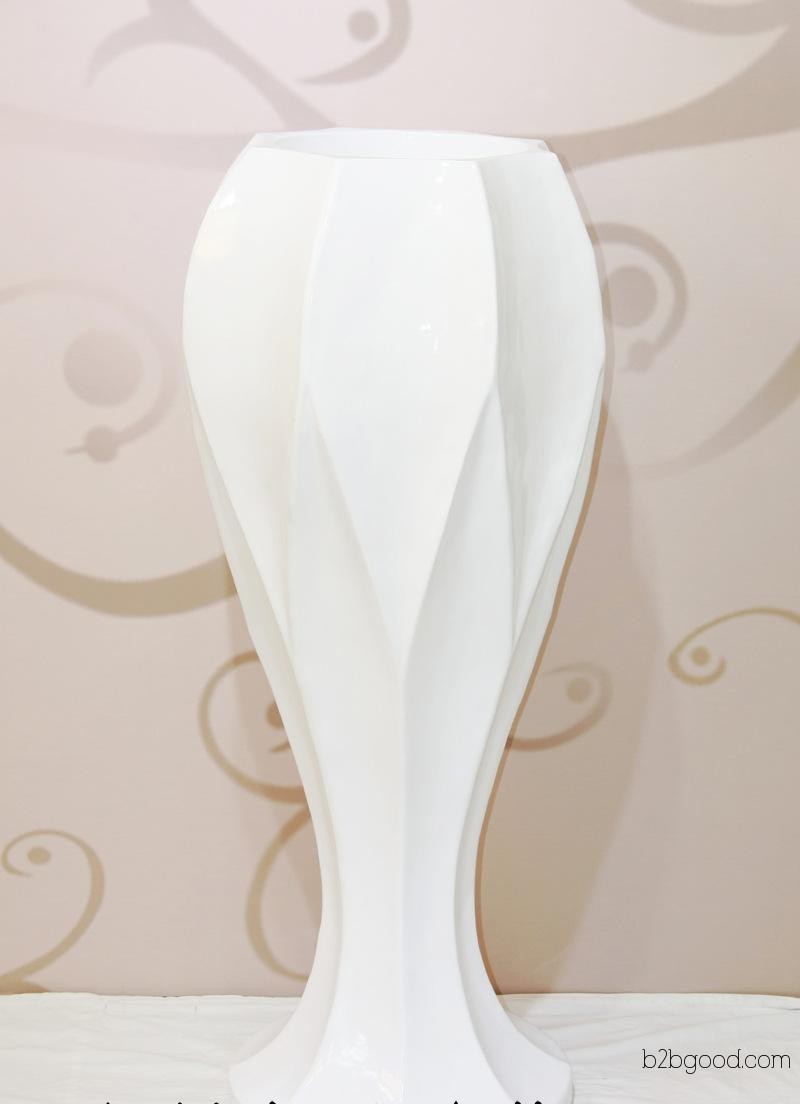 Bestselling JY55021 European-style high-end elegant natural resin fiberglass floor vase