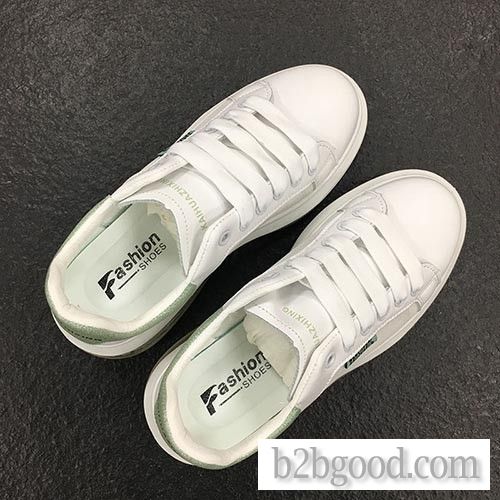 Small white shoes Student shoes versatile casual sports shoes PU material non-slip hovercraft shoes