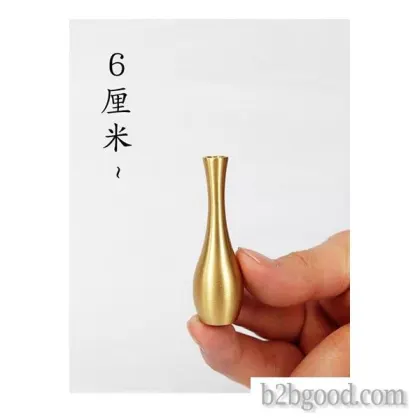 迷你桌面黄铜花瓶小金属花瓶装饰件创意客厅flo