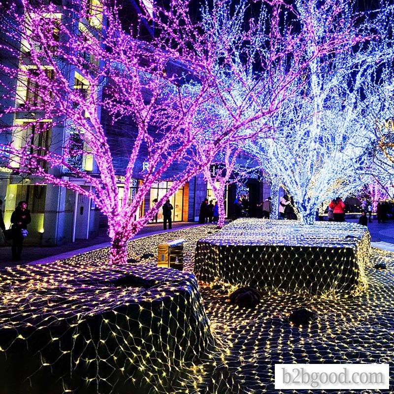 Heizhen 1.5m 3M Fishing Net lights Garden wedding party decorated with fairy tale lights garden deco
