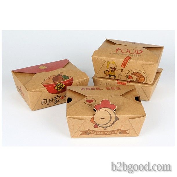 Profunpak disposable paper take lunch box lunch boxes, food