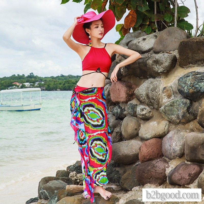 Xia Yan's authentic bikini bikini swimsuit for hot spring Beach with slimming cover