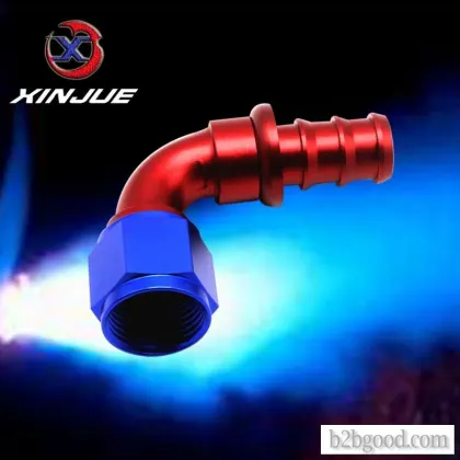 Wholesale auto 90 degree AN8 oil cooling refit upside down tubing connector tower connector intubate