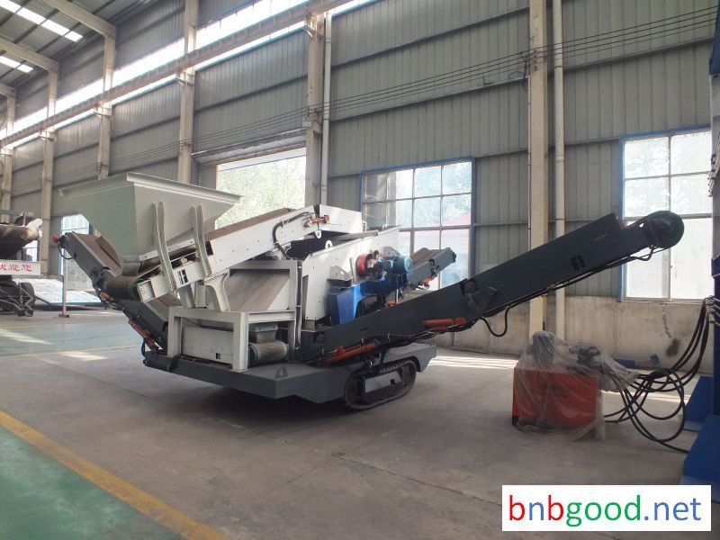 China crawler gravel mobile crushing plant