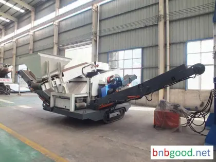 China crawler gravel mobile crushing plant