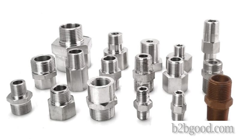 Stainless steel hexagonal double outer thread thickened to the wire connection accessories Variable