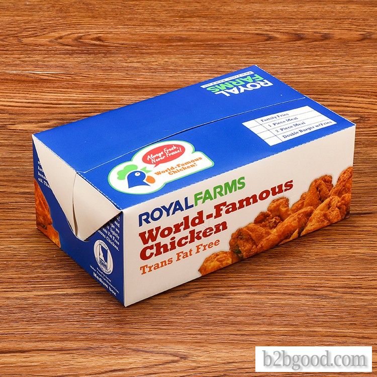 Chicken nugget box, Fried food box, lunch box, takeaway box, LOGO customization