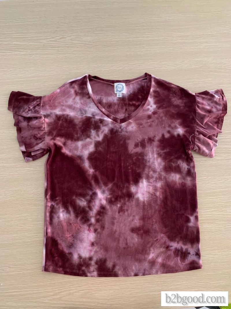 Pullovers with color tie-dye youth age reduction