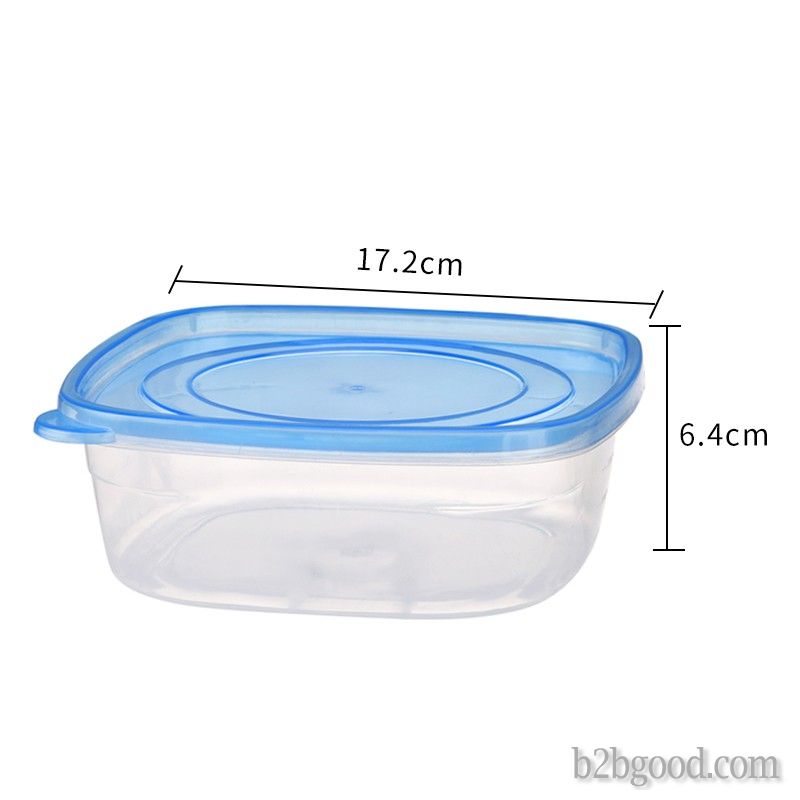 Plastic 2 packages of food grade crisper 1.5L labeled with 750ML