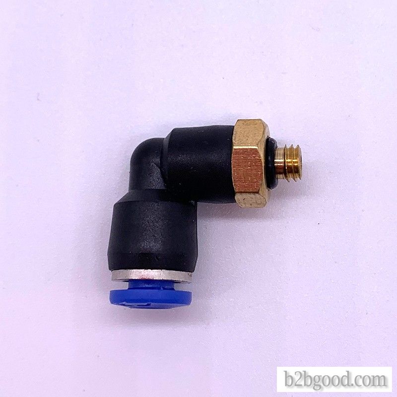 Pneumatic tube joint quick insert Plastic joint screw bend PL8-02/4-M5/6-01/10-03