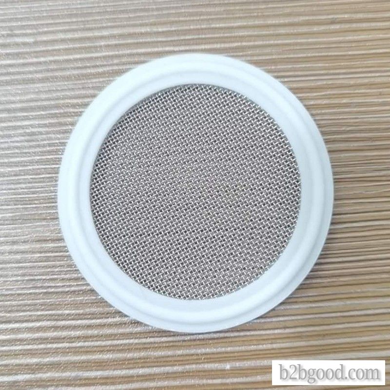 Fastening chuck with filter screen gasket with filter screen gasket for FDA pharmaceutical use