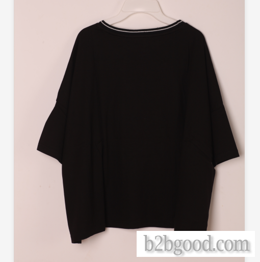 Loose technology texture silver thread embroidery versatile blouse
