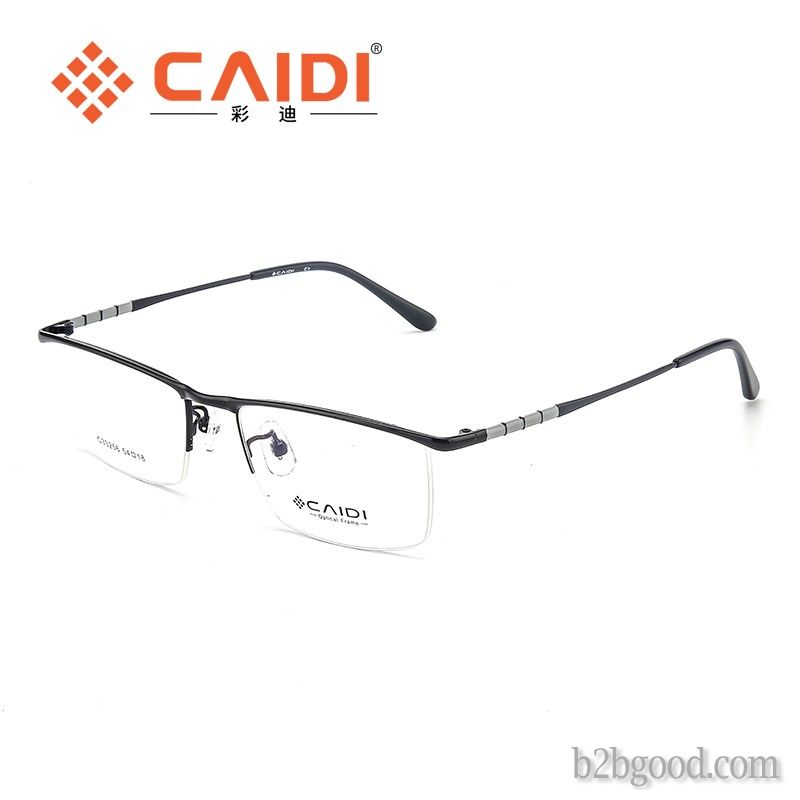 Business men's light eyebrow wire frame half frame frame