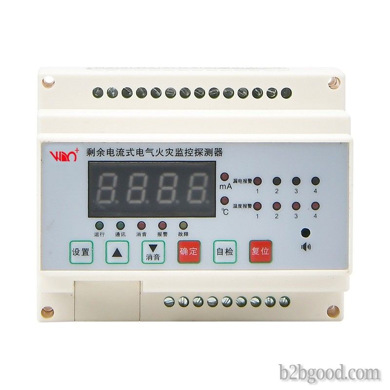 Residual current electrical fire monitoring detector