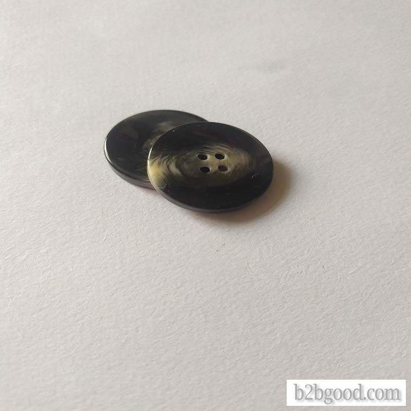 Imitation horn pattern resin coat buttons imported wool coat trench coat thick large buttons K07