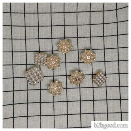 Pearl metal buttons fine small fragrance wind coat accessories