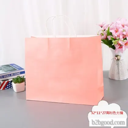 Cartoon gift bag milk tea bag zero food bag custom big horizontal white cow style