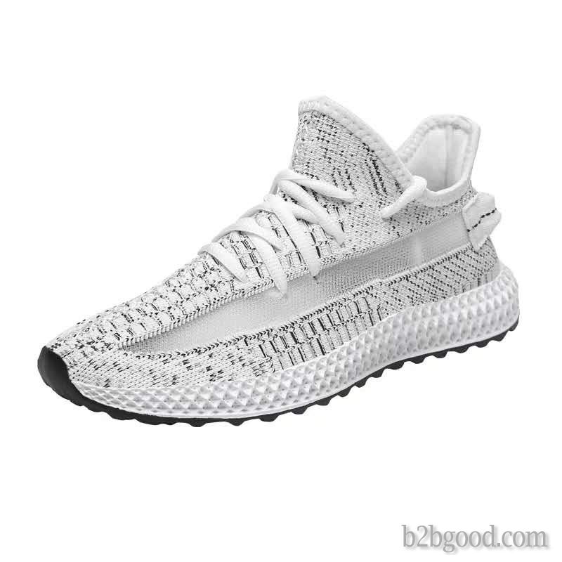 Letter chi fly knit sneaker man shoes breathable coconut shoes versatile fashionable man shoes