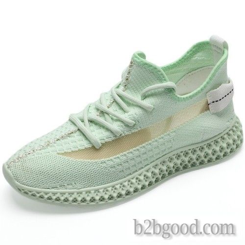 Letter chi flying knit sneaker women's shoes Breathable coconut shoes versatile fashion women&#