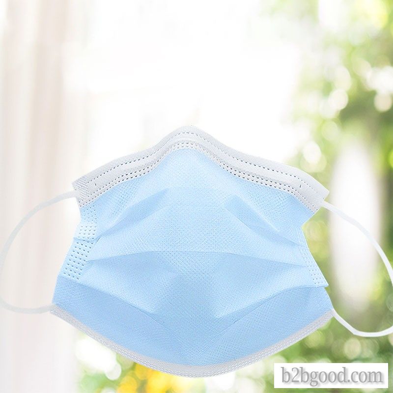 Disposable sterile ear-hanging 3-layer surgical masks are thin, breathable, anti-bacteria, anti-drop