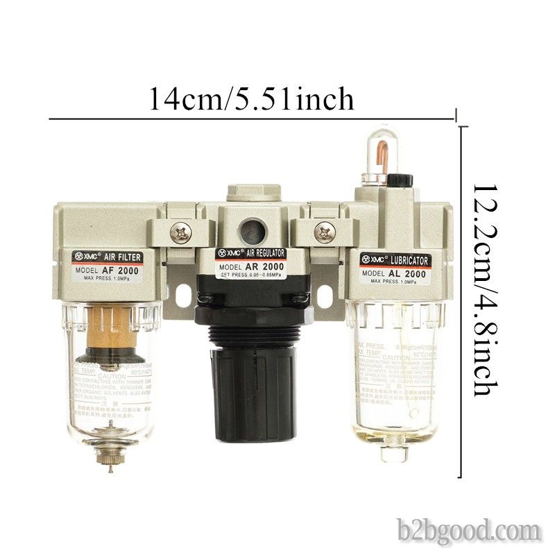 XMC AC2000-02 G1/4 "Air pressure regulator trap valve filter compressor air source treatment un