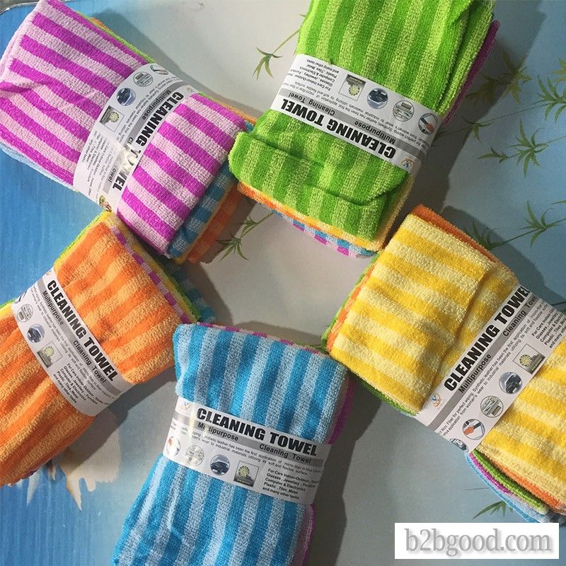 Dark and light color strip rag