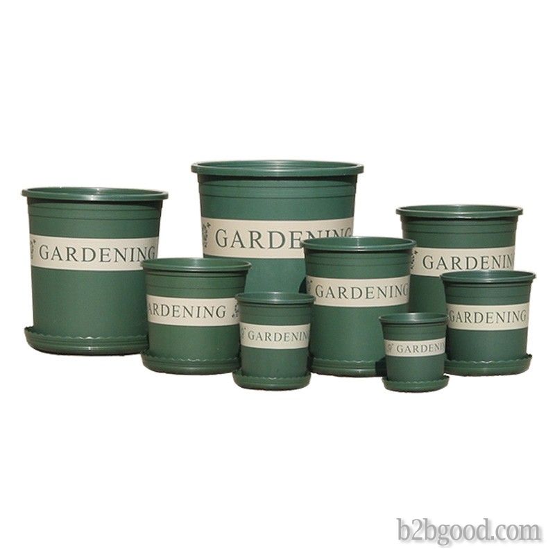 Taizhou Lijin thickened round plastic gallon pot green rose succulent small pot