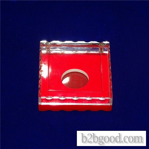 Gift 68*68 Crystal Commemorative Coin Gold and Silver Coin Fashion Business Gift Bag Box Plastic Gif