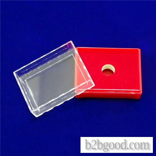 Nali 38*51 Crystal Box Business Gift Box Badge Packing Box Plastic Gift Box