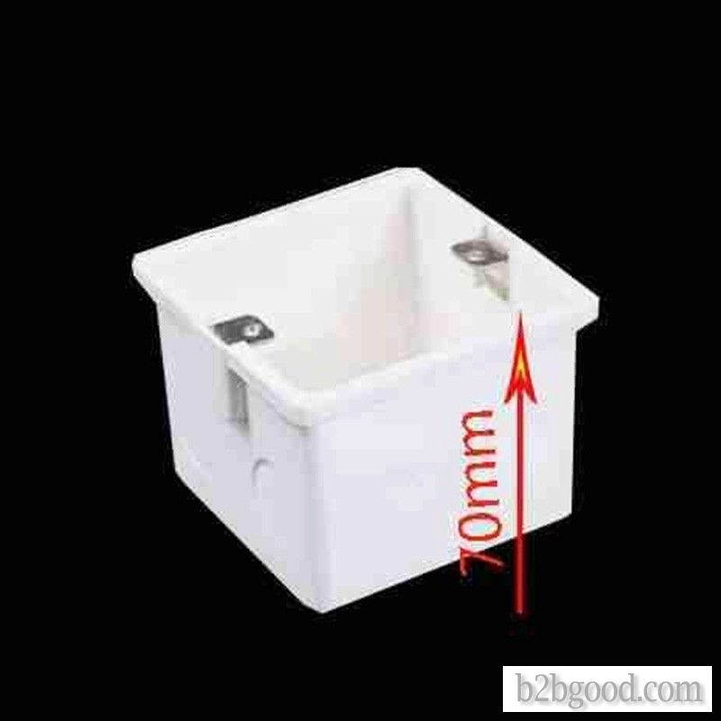 Jiangshan PVC junction box 86X70 hidden box electrical pipe fittings manufacturers direct home decor