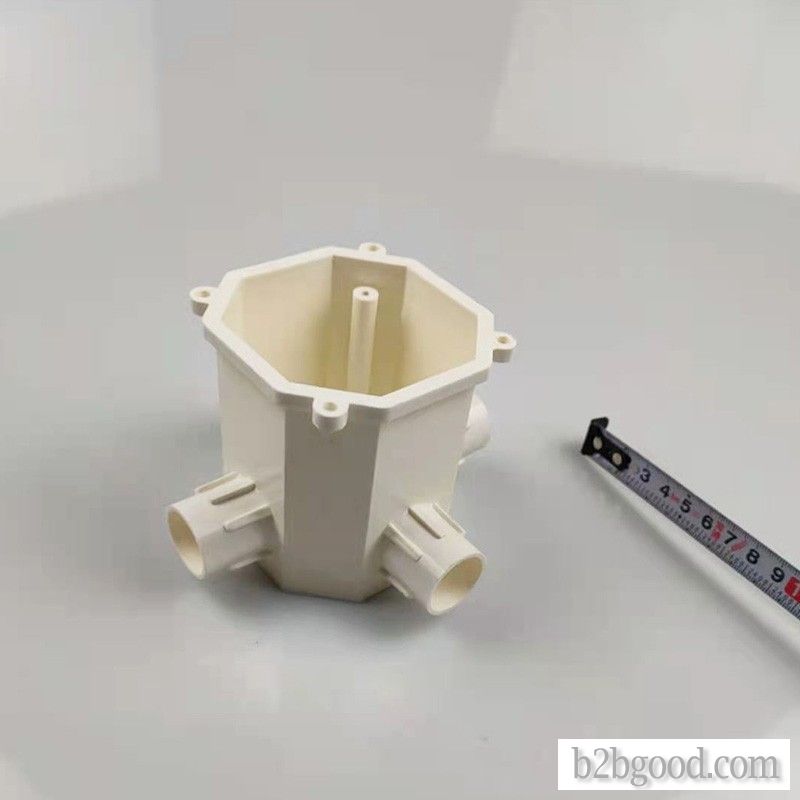 Jiangshan 7cm quad octagonal high deep octagonal commander box PVC electrical accessories pipe fitti