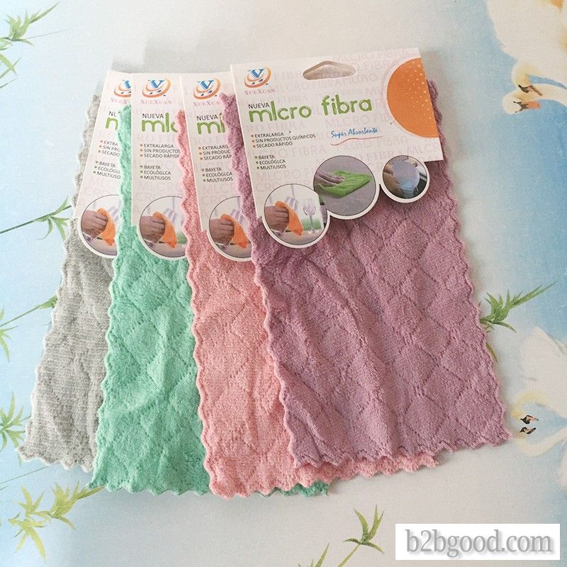 Coral fleece double sided rag