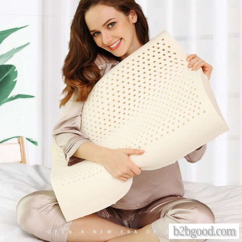 Royal Delight Natural latex pillow wave pillow single high and low curve pillow for cervical spine p