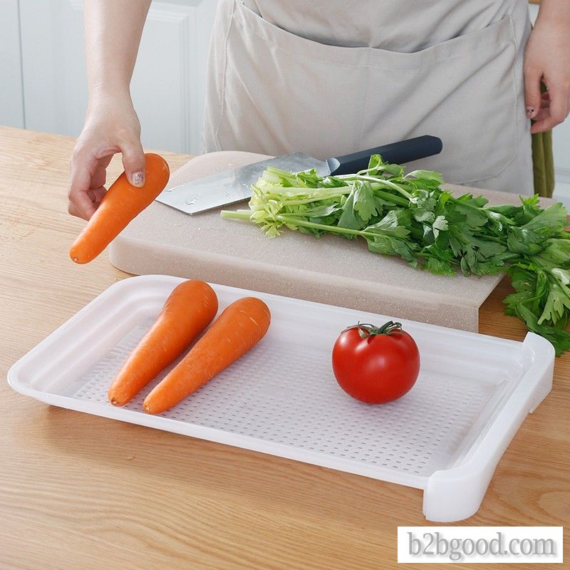 Kitchen dual - use pull - type cutting board water anti - fungus anti - mildew cutting board, vegeta