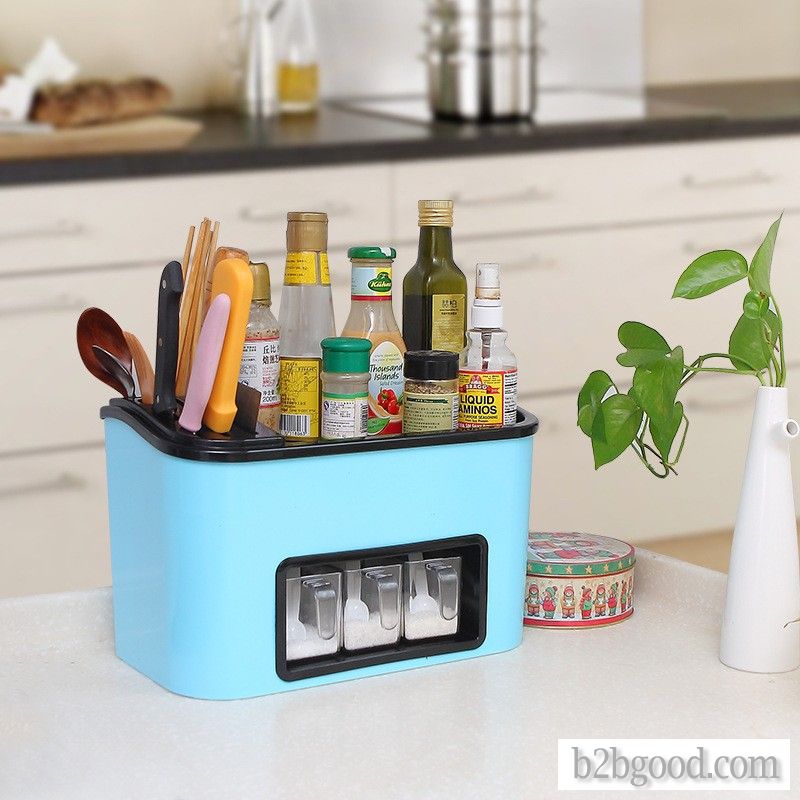 Kitchen seasoning box, oil, salt, sauce and vinegar, storage, storage, object rack, household daqo k