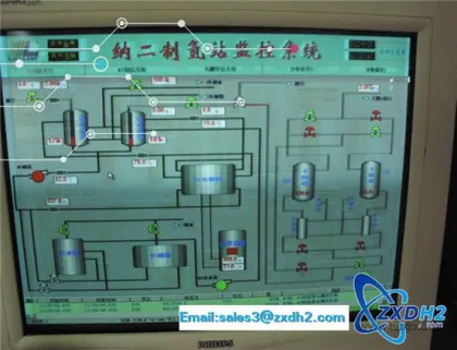 Hydrogen storage tank for water electrolysis
