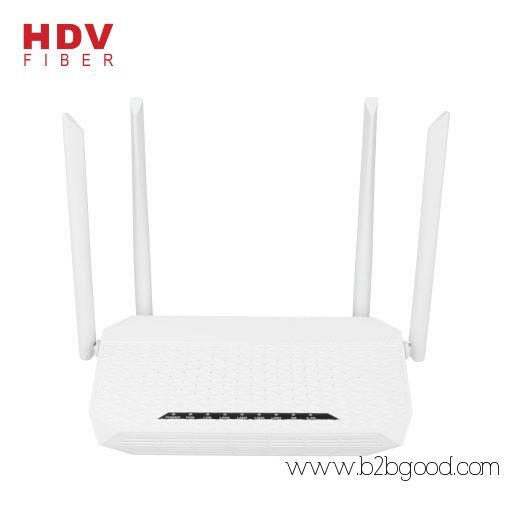 Dual Band 2.4G&5G FTTH 4GE+4WIFI+1POTS+1USB 5dBi 4 Antennas AC XPON GPON ONU For ZTE