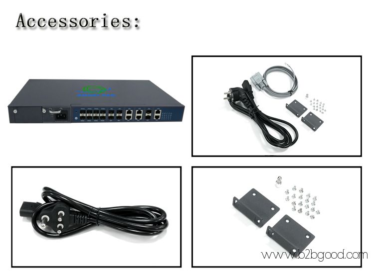 8port GPON OLT L3 with NMS