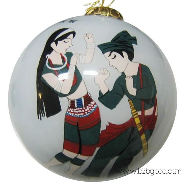 China Inside Painted Glass Christmas Balls