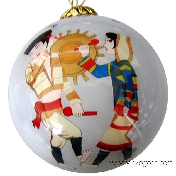 China Inside Painted Glass Christmas Balls