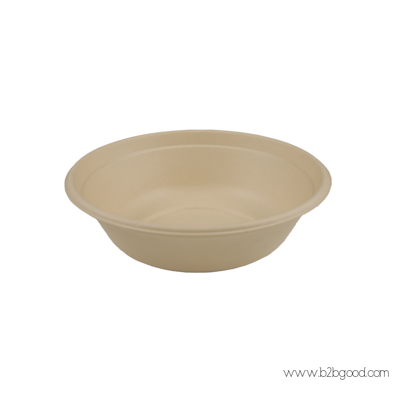 Biodegradable Compostable Fiber Pulp Round Salad Bowls