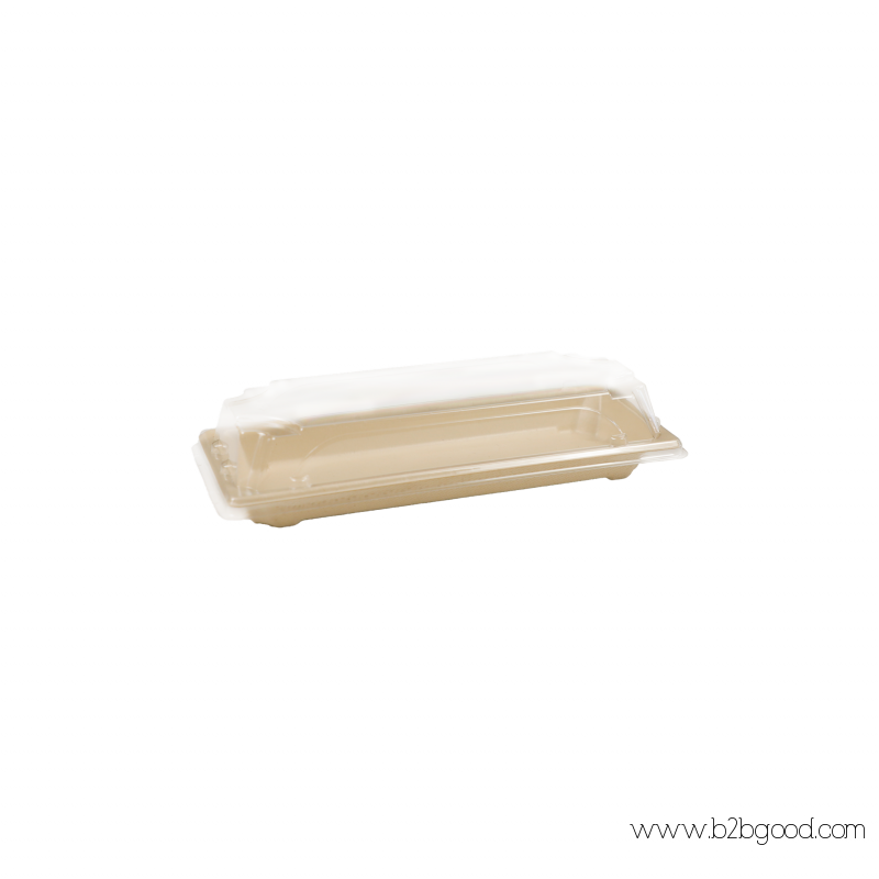 Fiber Pulp Sushi Tray With Film