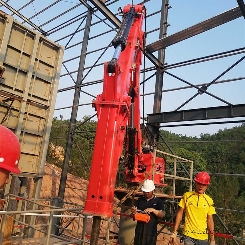 Pedestal Rock Breaker Boom System