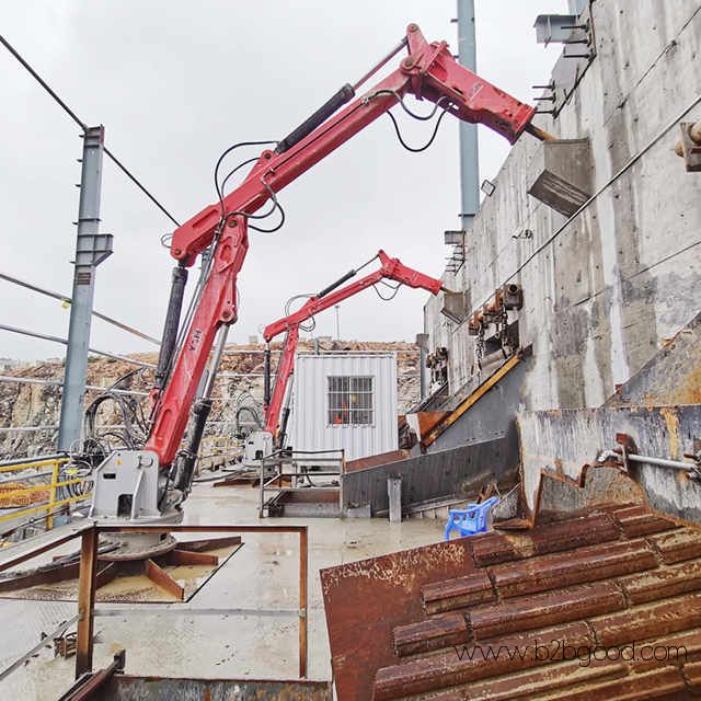 Fixed Rock Breaker Boom System
